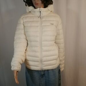 Roots down-filled puffer jacket.